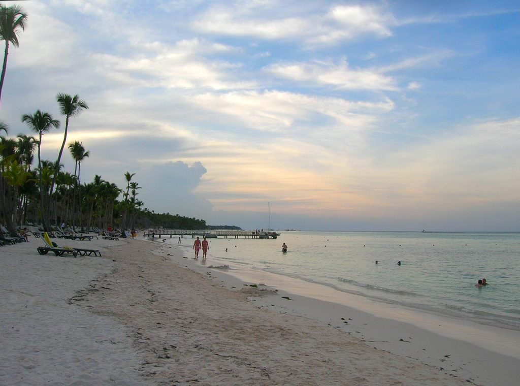 Playa Bávaro al atardecer, Punta Cana, República Dominicana