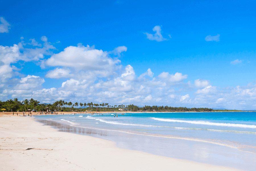 Macao Beach with golden sand and turquoise water in Punta Cana